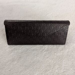 Gucci Black Embossed Logo Sunglasses Case